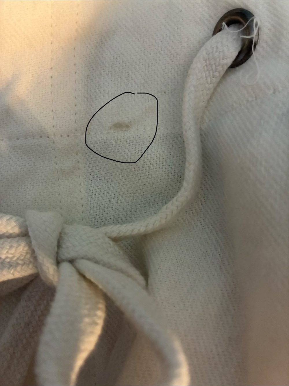 FREE PEOPLE 100% Cotton High Rise White Shorts. Side Pockets and Drawstring. NWT - Picture 12 of 13